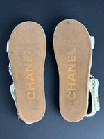 Load image into Gallery viewer, Chanel rope white sandals - 6 UK
