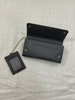 Load image into Gallery viewer, prada-saffiano-grey-wallet
