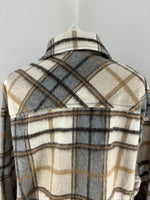 Load image into Gallery viewer, Zara checked wool blend shacket -  S
