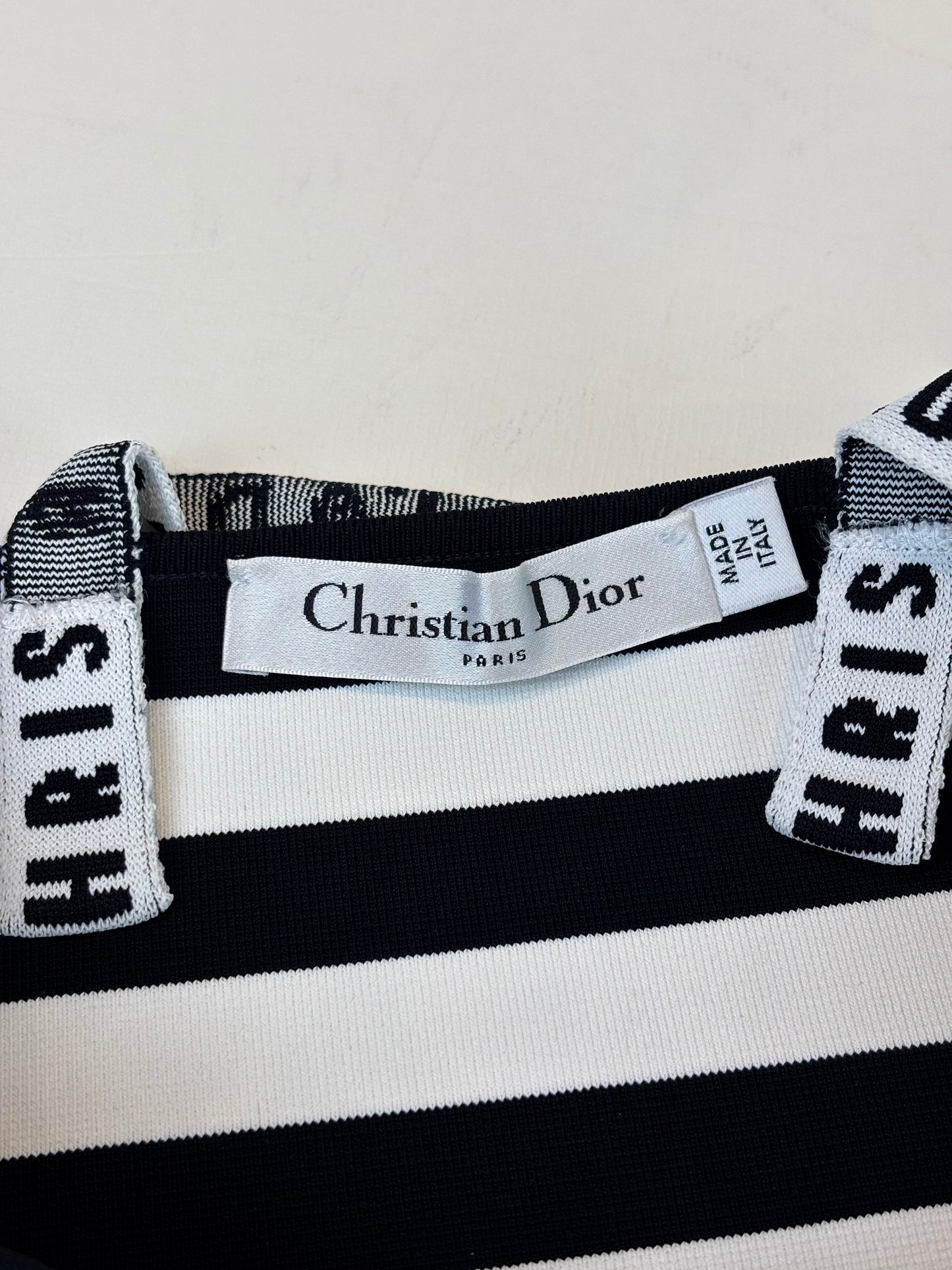 Christian Dior black and white bodysuit - M