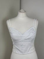 Load image into Gallery viewer, Dolce and Gabbana white top - 12 UK
