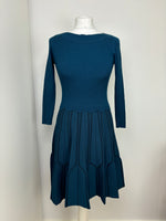 Load image into Gallery viewer, Sandro blue long sleeves dress - 10 UK
