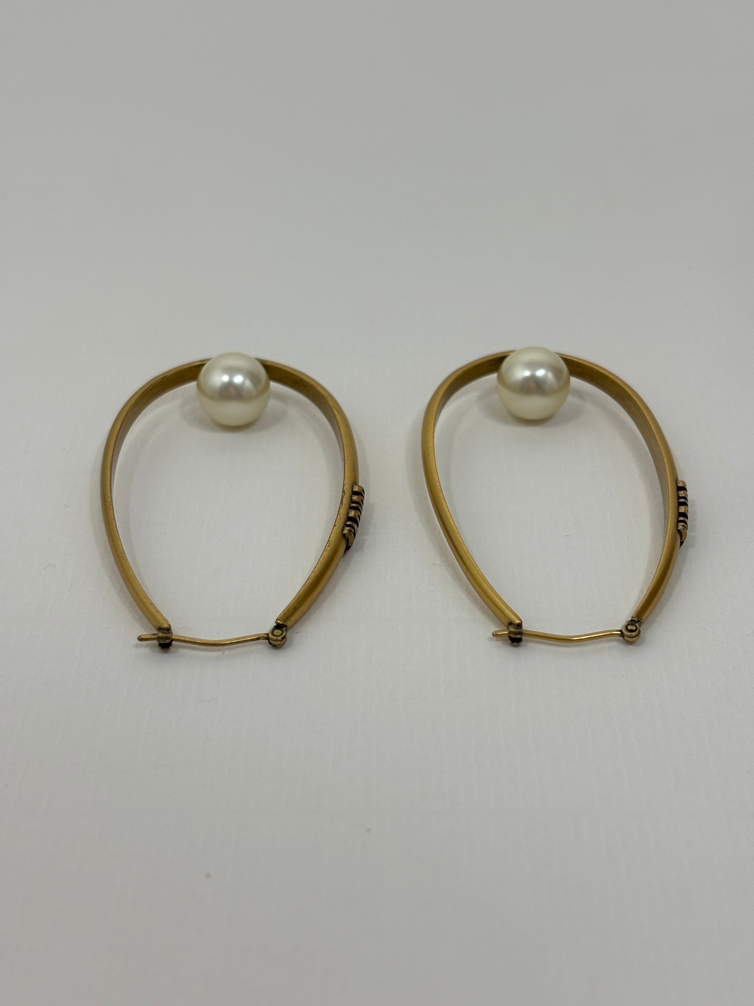 Dior hoop earrings