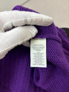 Versace purple wool top - M