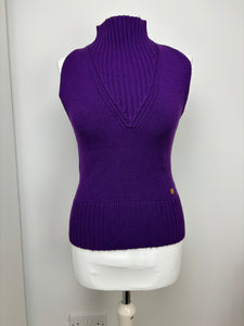 Versace purple wool top - M