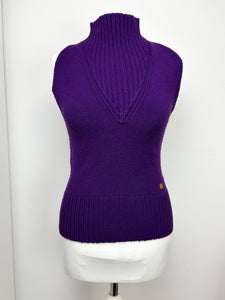 Versace purple wool top - M