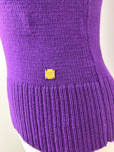 Versace purple wool top - M