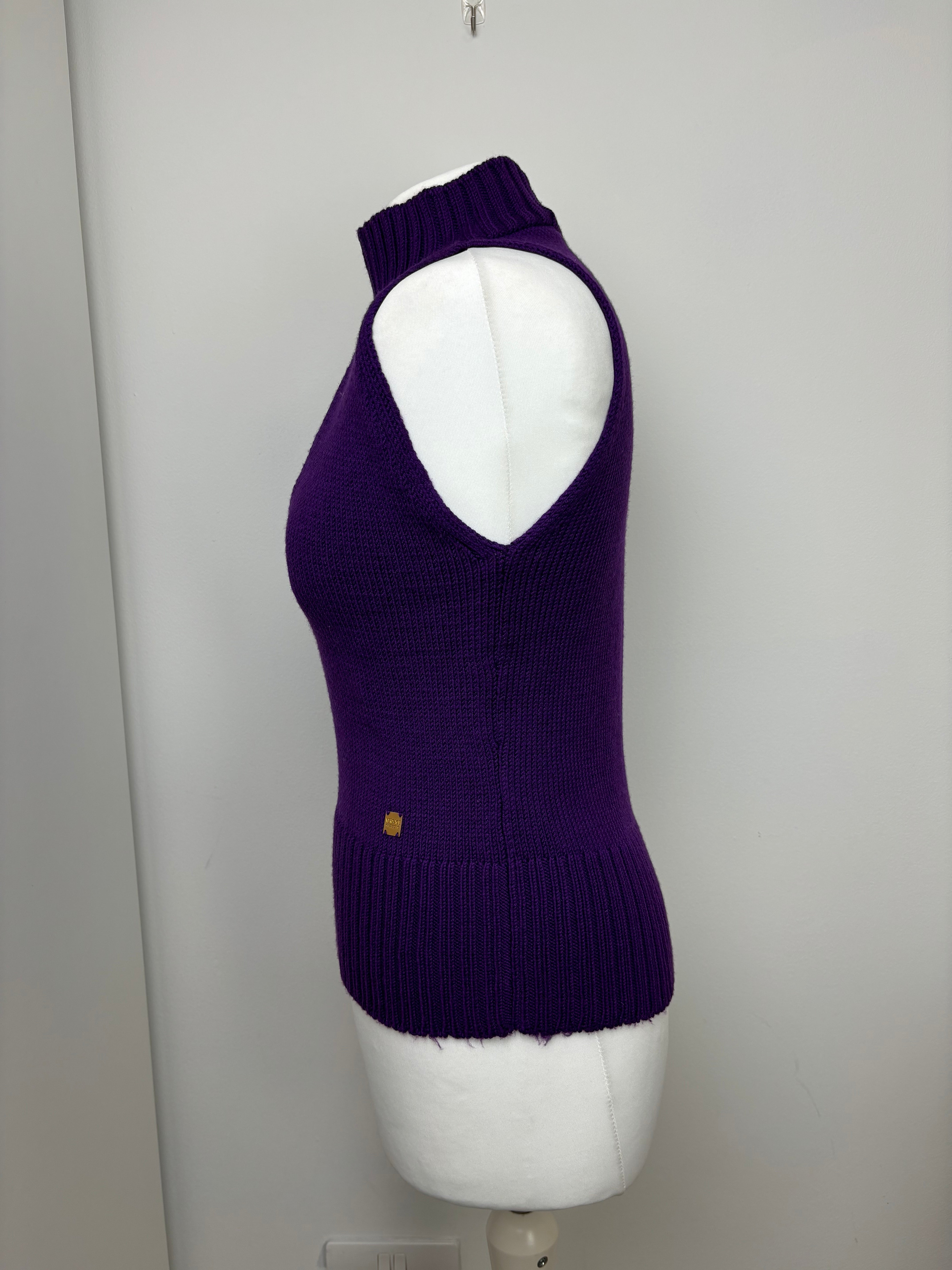 Versace purple wool top - M