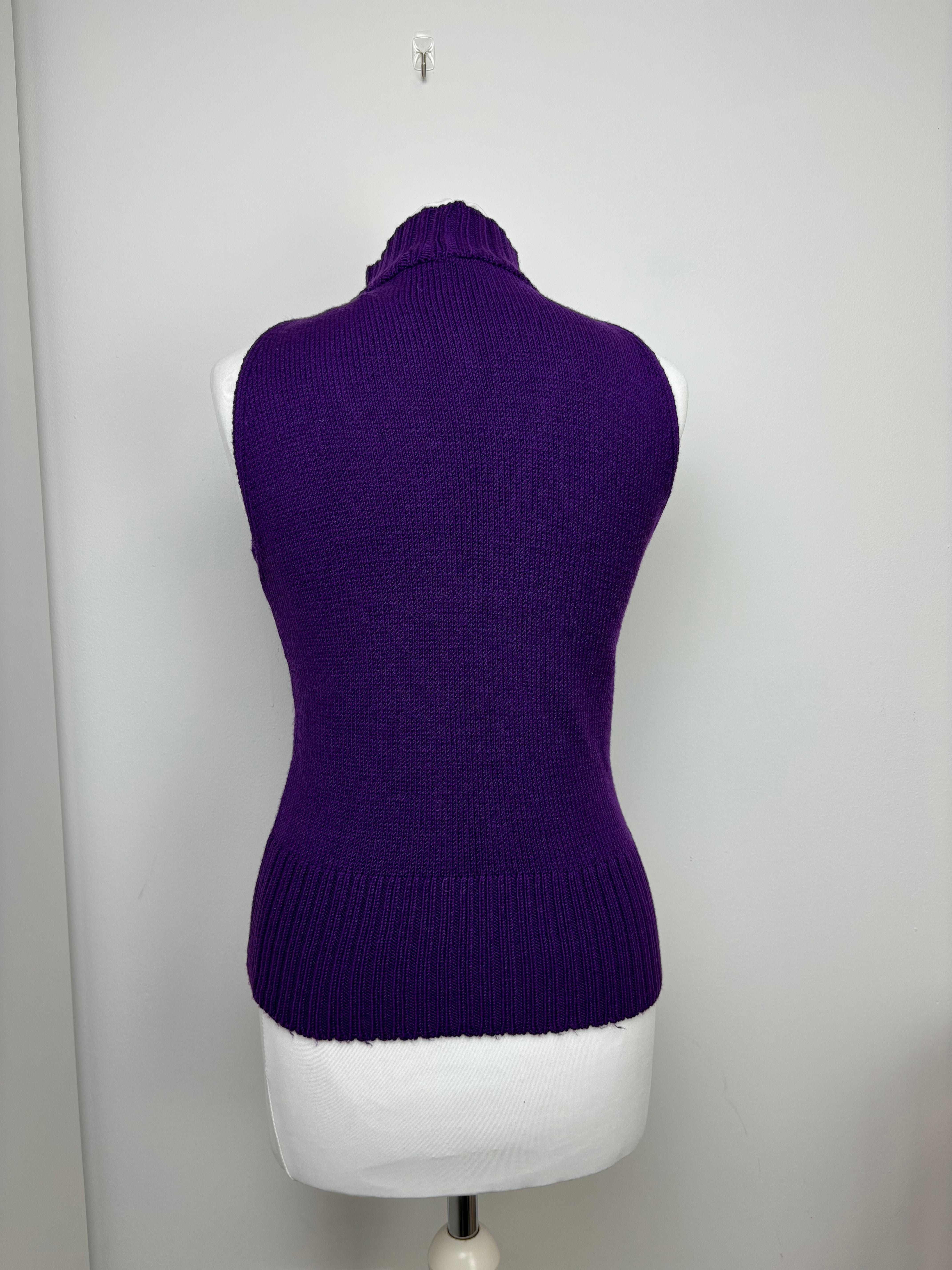 Versace purple wool top - M