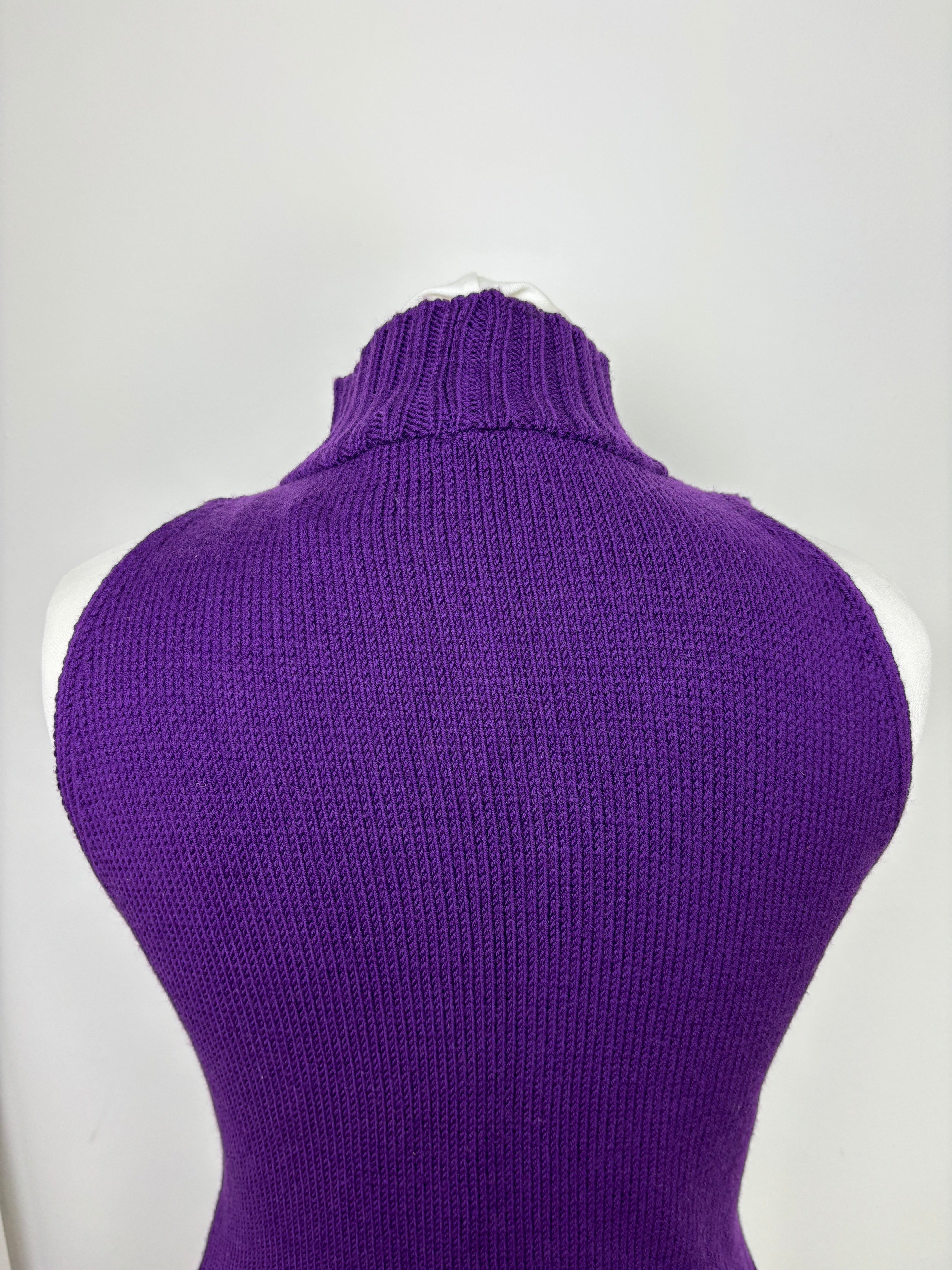 Versace purple wool top - M