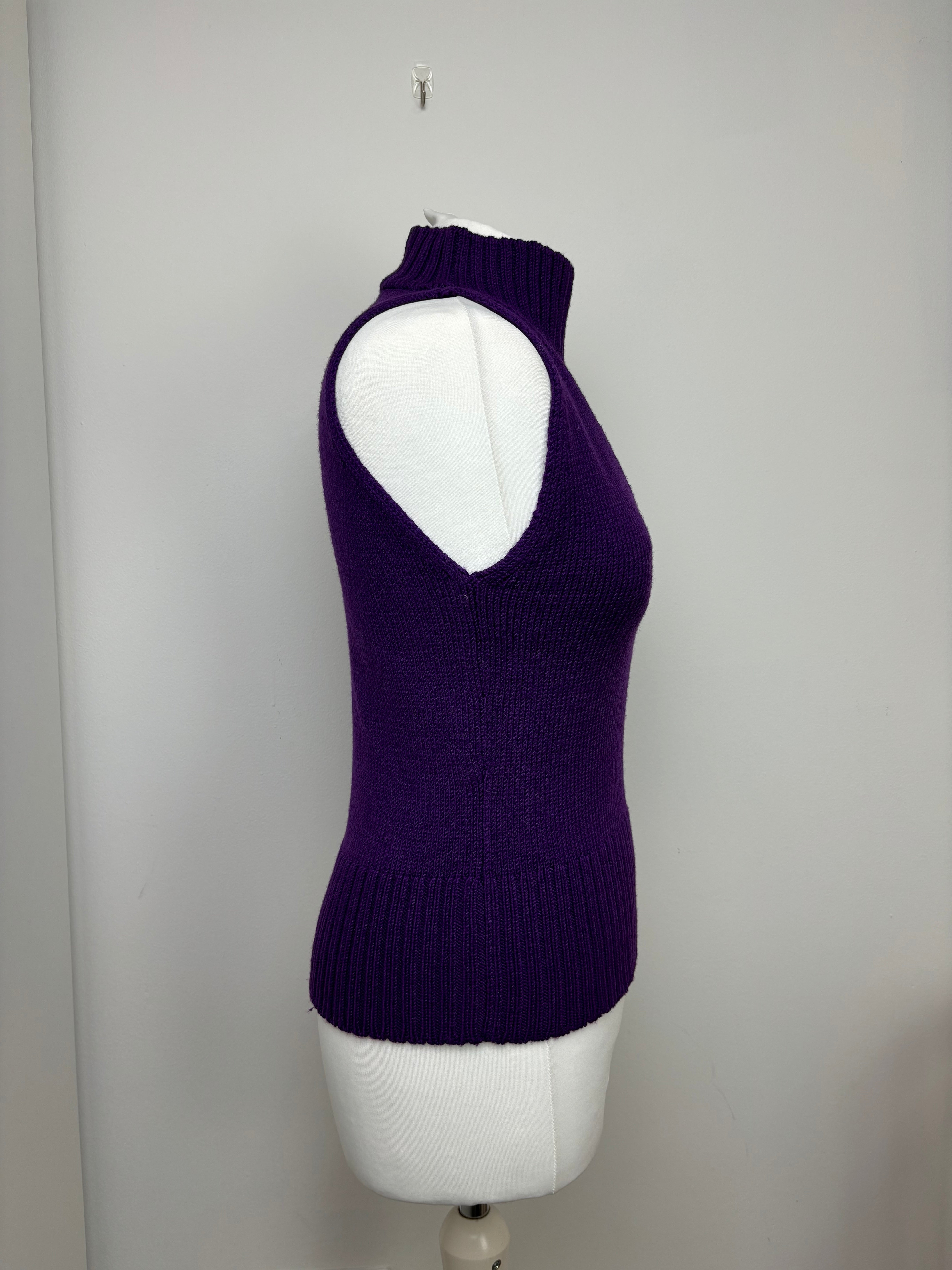 Versace purple wool top - M