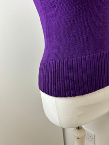 Versace purple wool top - M