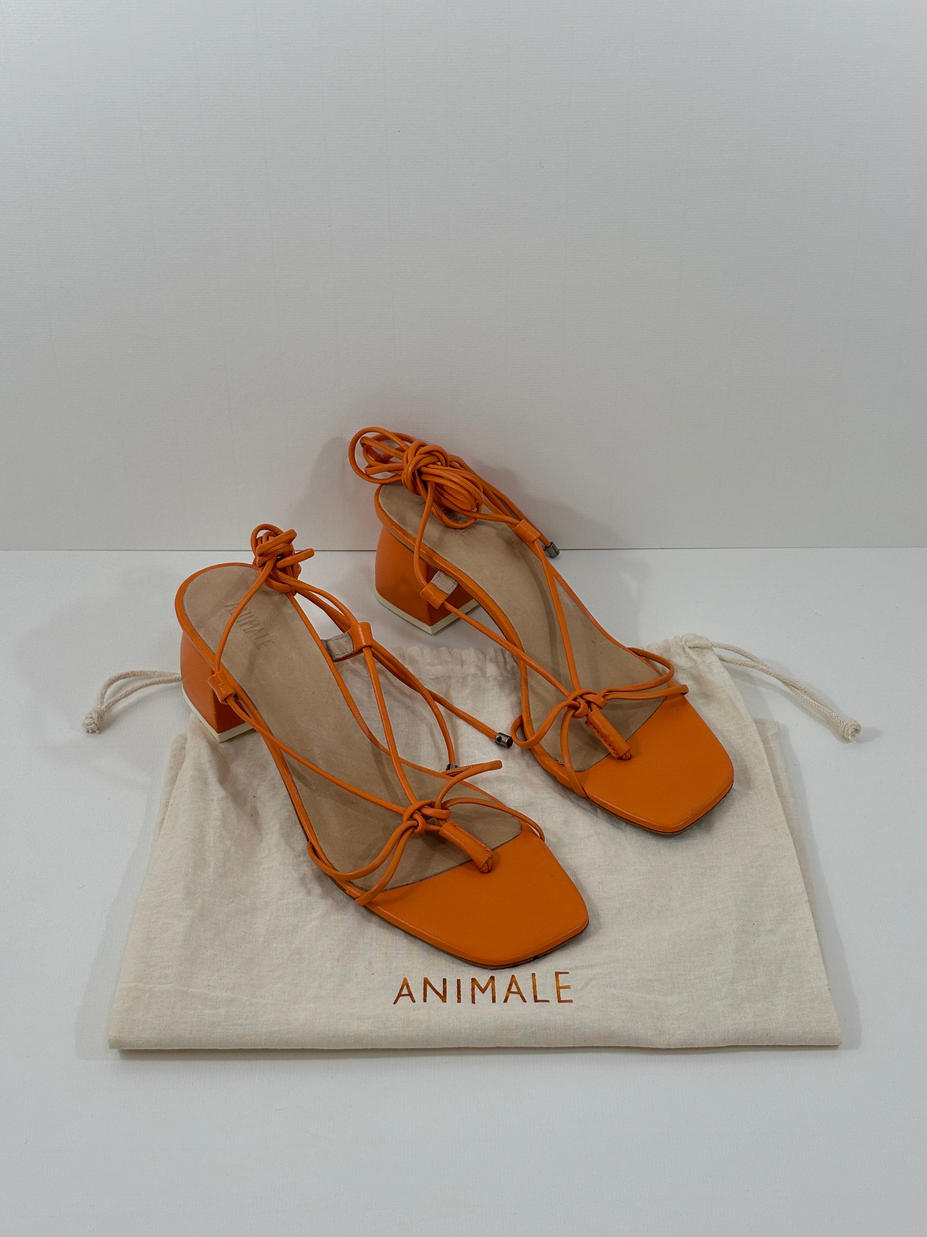 Animale orange sandals - 7 UK