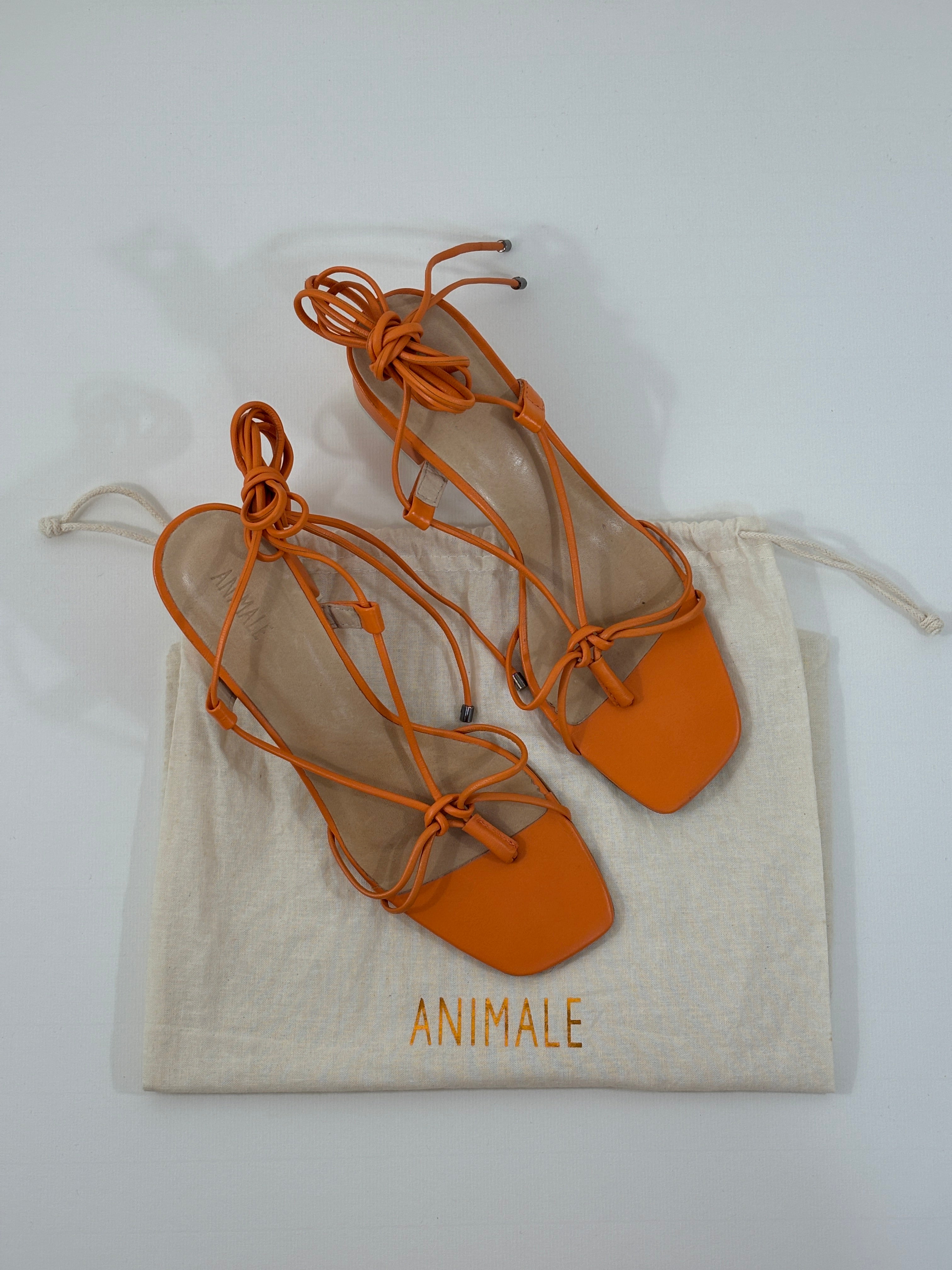 Animale orange sandals - 7 UK