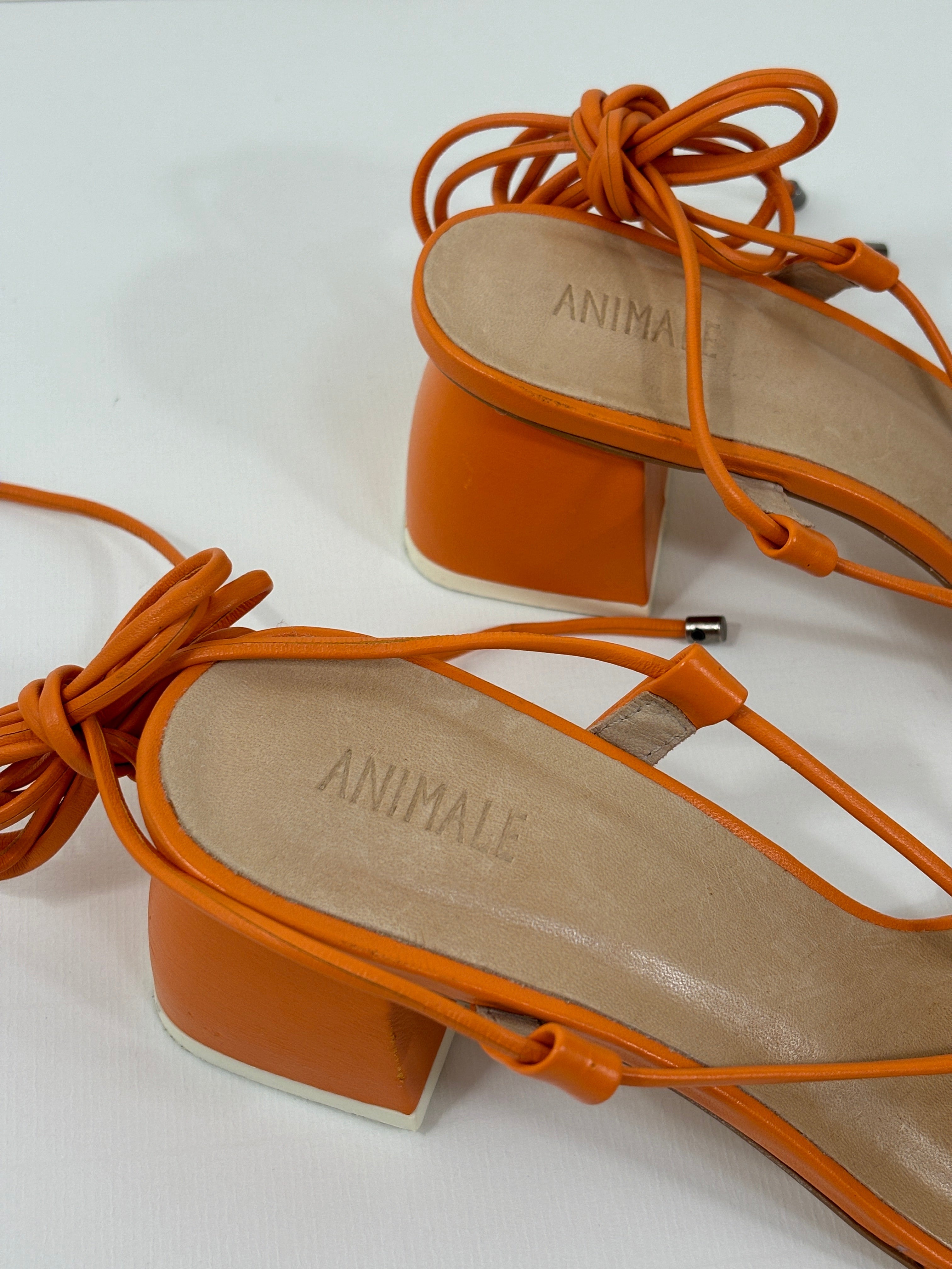 Animale orange sandals - 7 UK