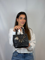 Load image into Gallery viewer, Dior Small Toujours Vertical Black Bag Cannage Calfskin
