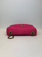 Load image into Gallery viewer, Saint Laurent Kate raffia pink bag
