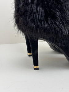 Louis Vuitton fur boots - 5 UK