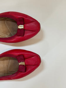 Ferragamo red ballerinas - 5 UK