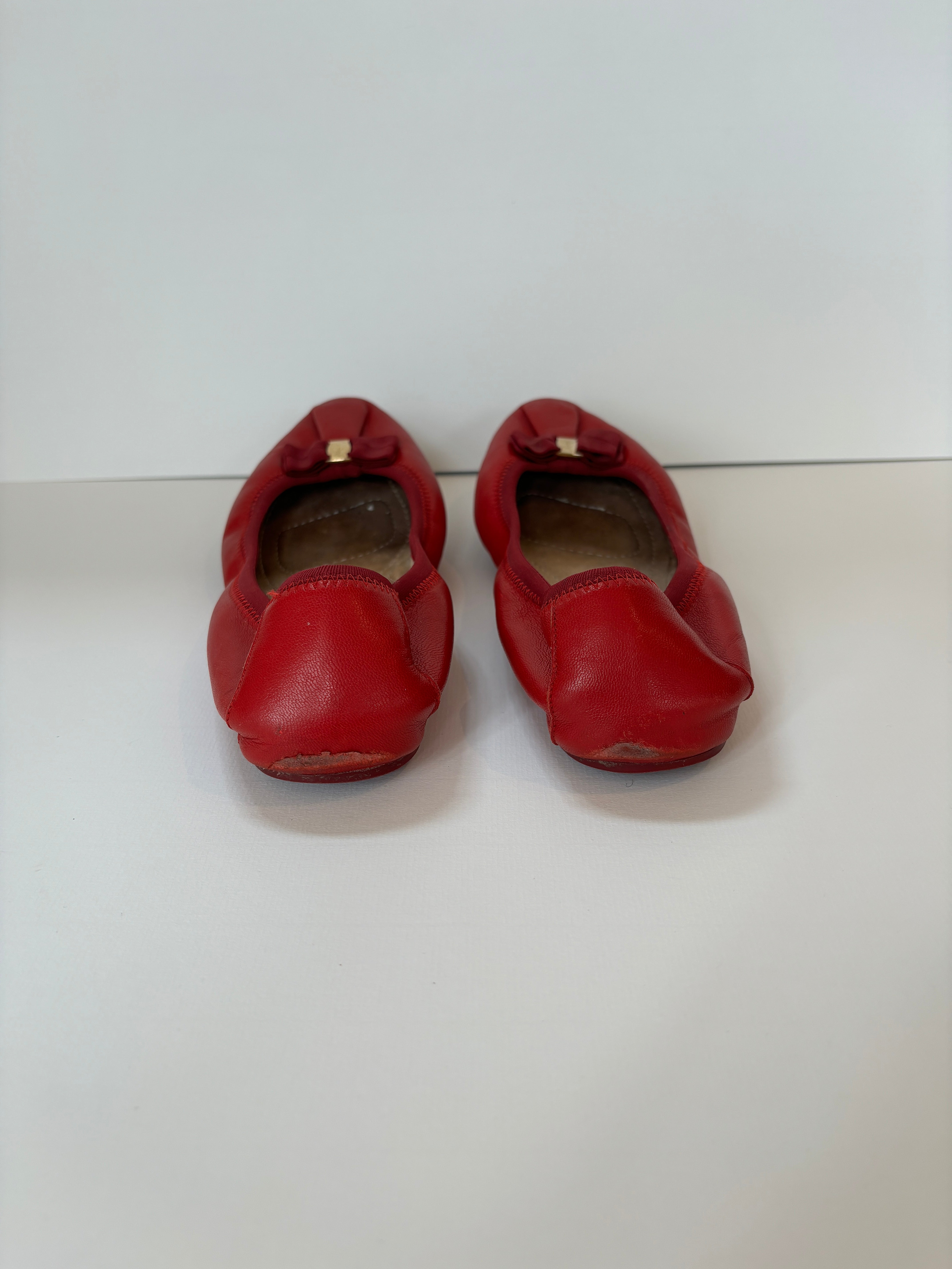 Ferragamo red ballerinas - 5 UK