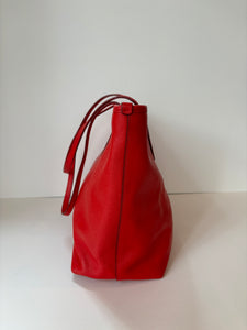 Coach red tote bag