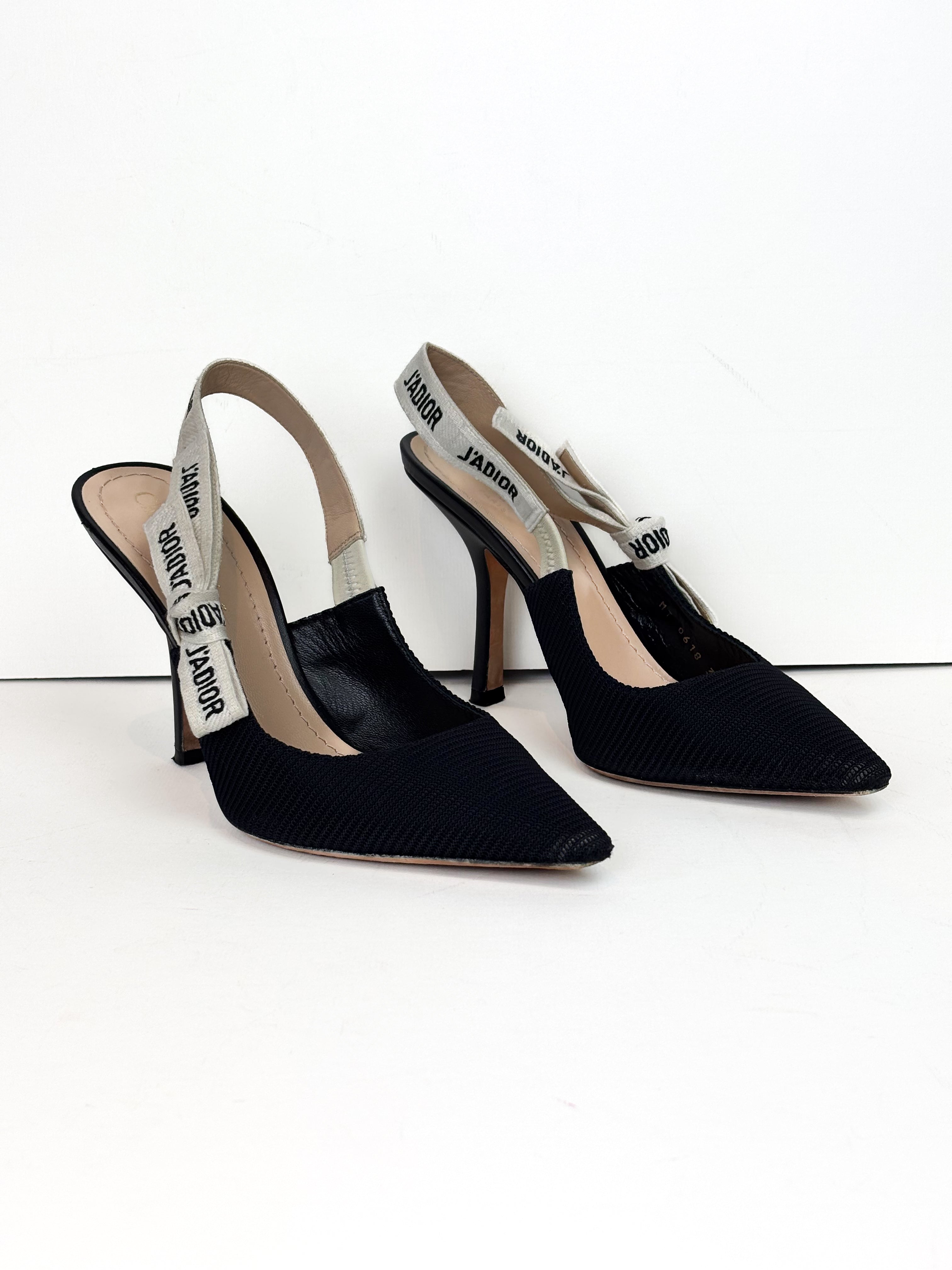 Dior J'Adior slingback black pumps - 5.5 UK