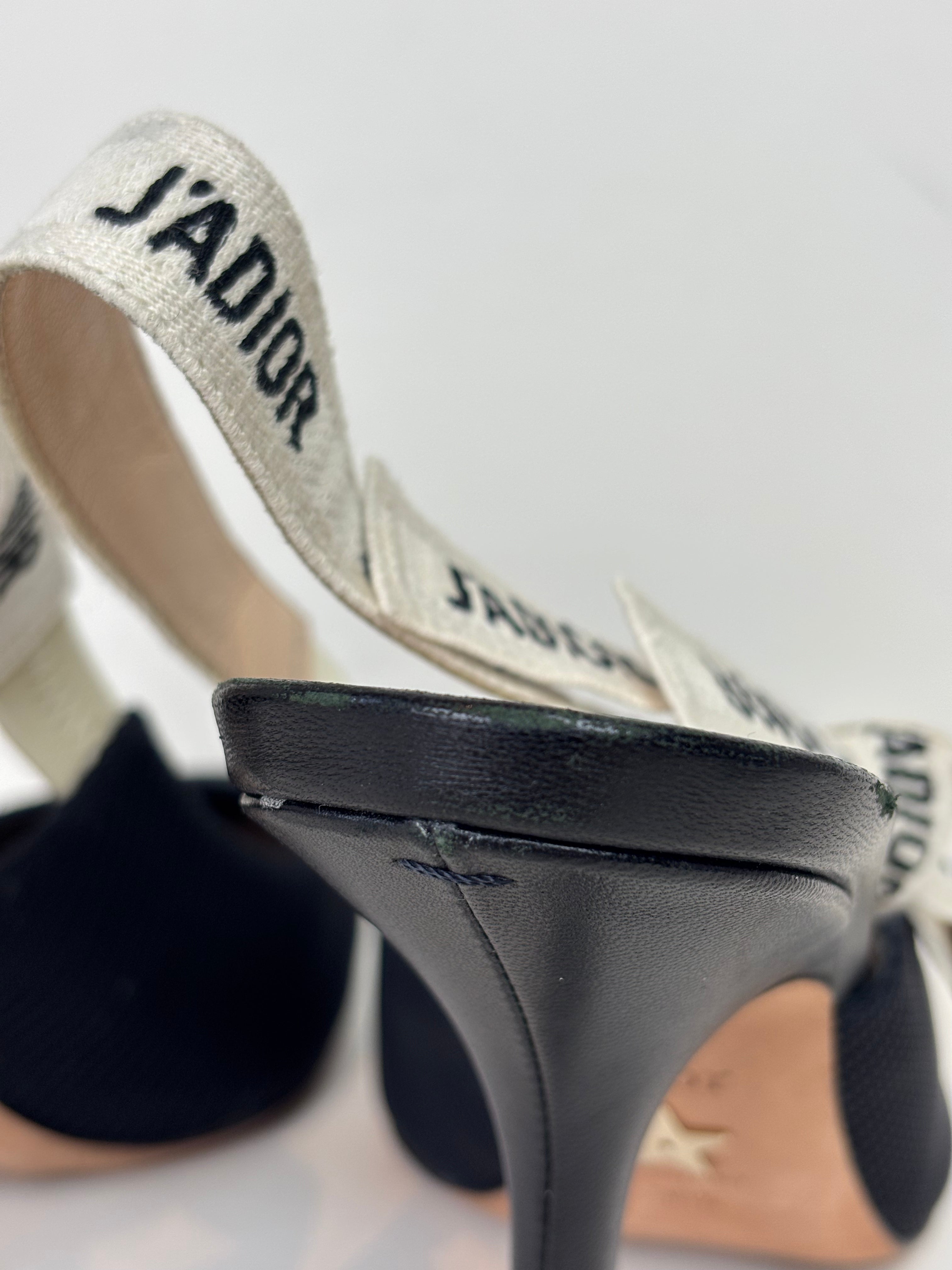 Dior J'Adior slingback black pumps - 5.5 UK