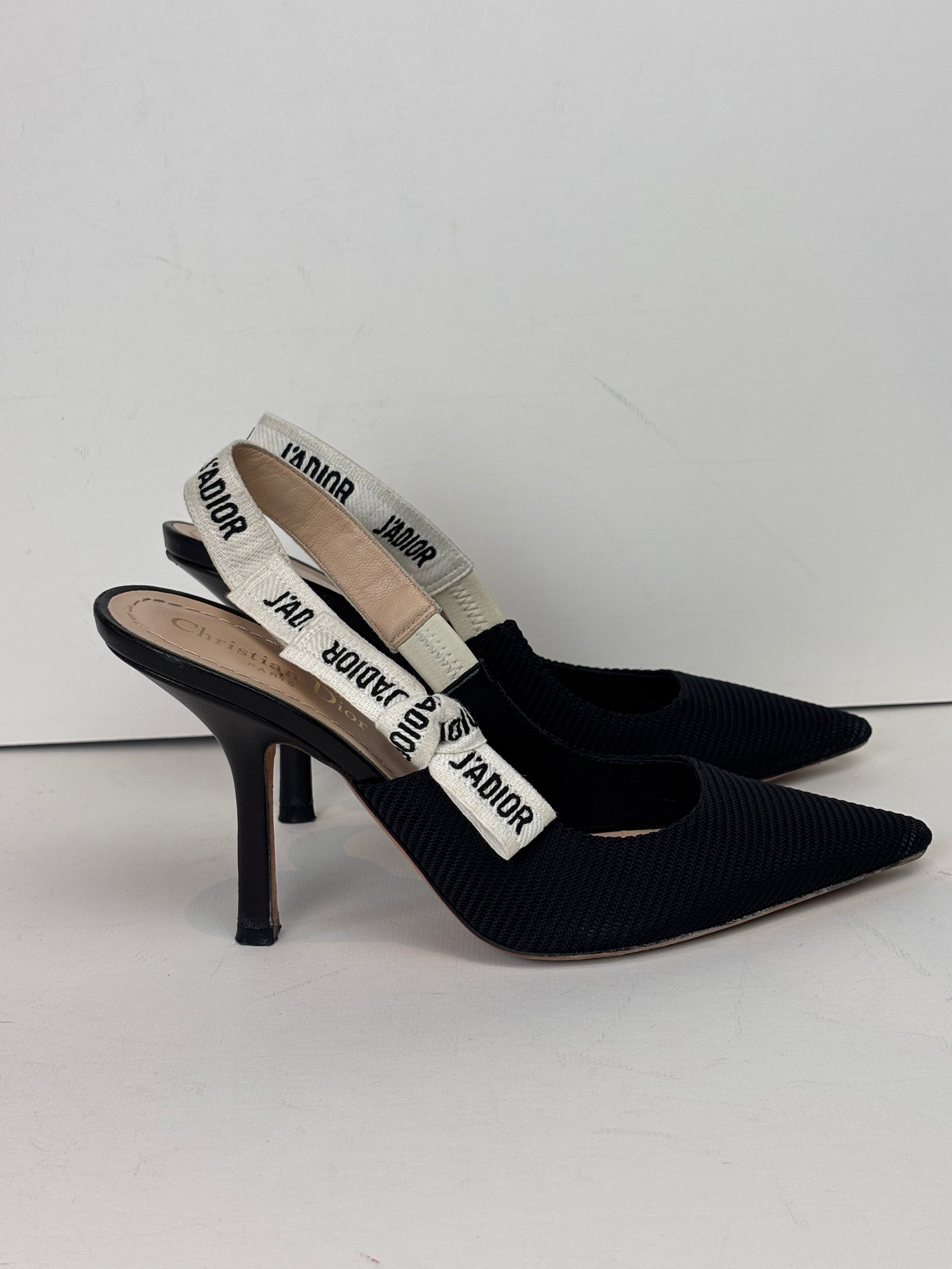 Dior J'Adior slingback black pumps - 5.5 UK