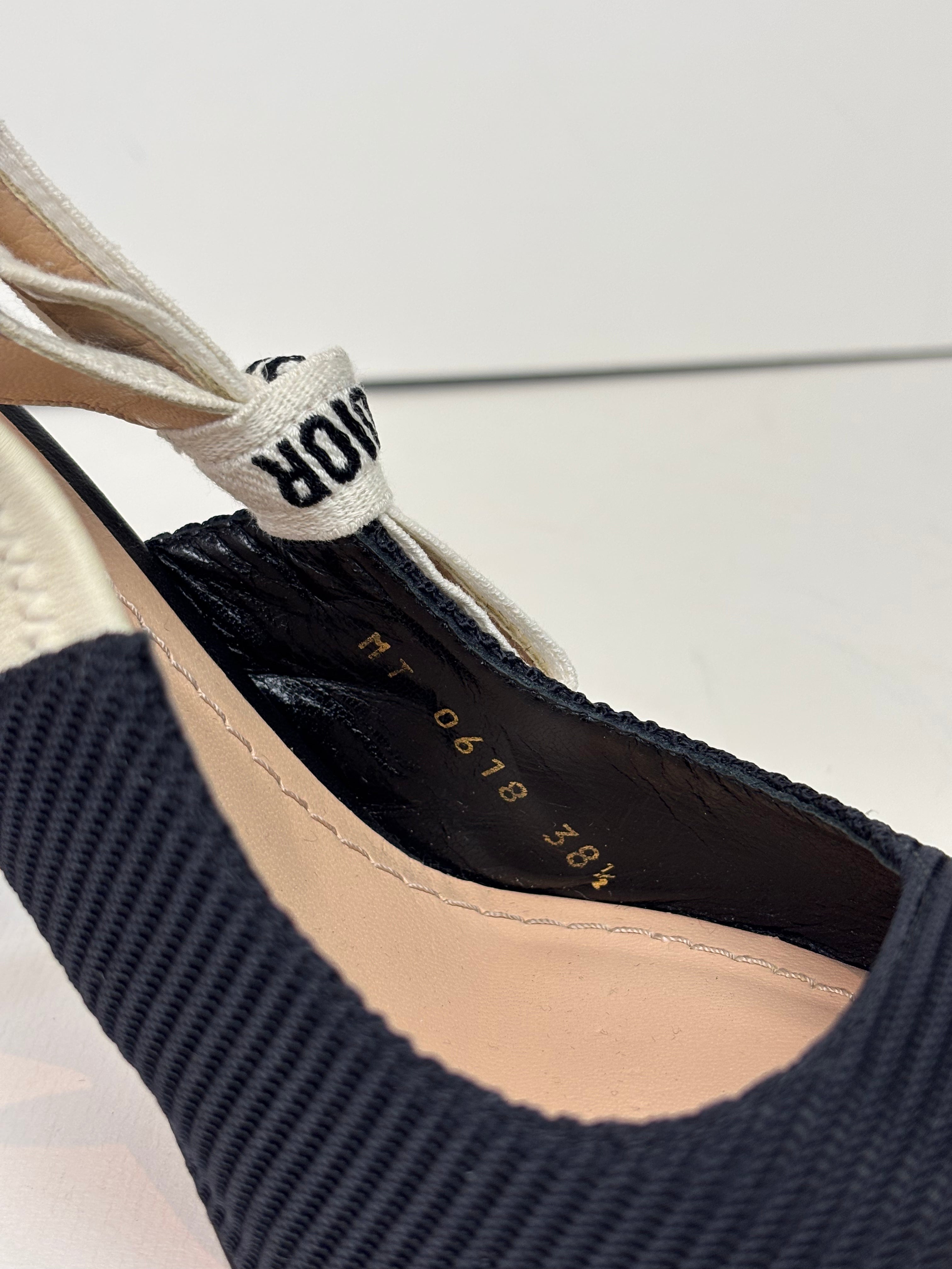 Dior J'Adior slingback black pumps - 5.5 UK