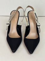 Load image into Gallery viewer, Dior J&#39;Adior slingback black pumps - 5.5 UK
