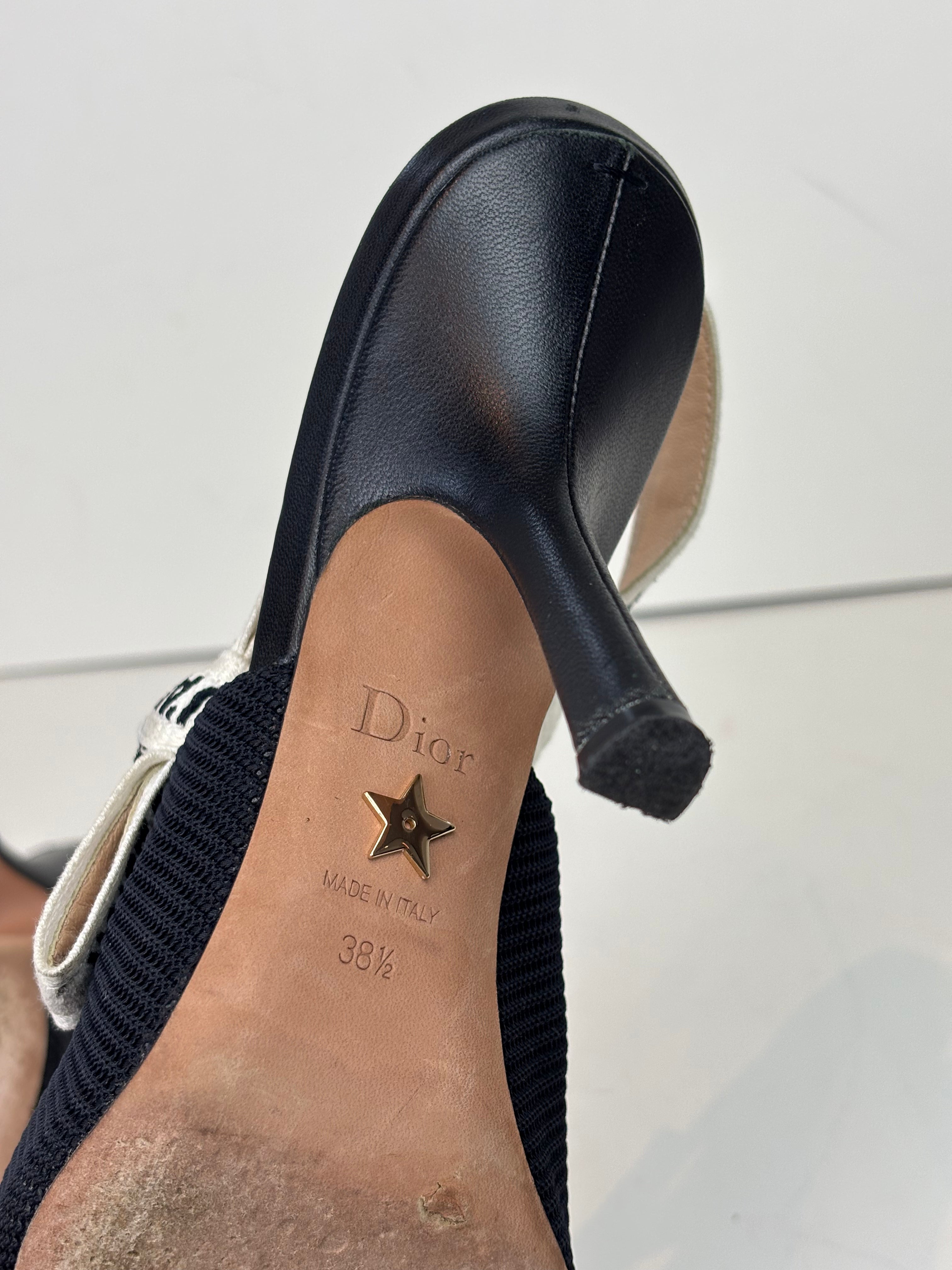 Dior J'Adior slingback black pumps - 5.5 UK