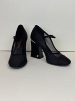 Load image into Gallery viewer, Chanel black Mary Jane heels - 5.5 UK
