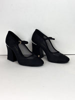 Load image into Gallery viewer, Chanel black Mary Jane heels - 5.5 UK
