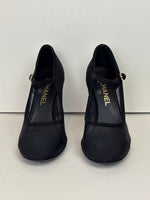 Load image into Gallery viewer, Chanel black Mary Jane heels - 5.5 UK
