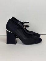 Load image into Gallery viewer, Chanel black Mary Jane heels - 5.5 UK
