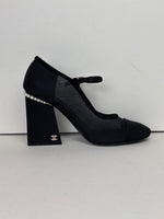 Load image into Gallery viewer, Chanel black Mary Jane heels - 5.5 UK
