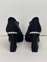 Load image into Gallery viewer, Chanel black Mary Jane heels - 5.5 UK
