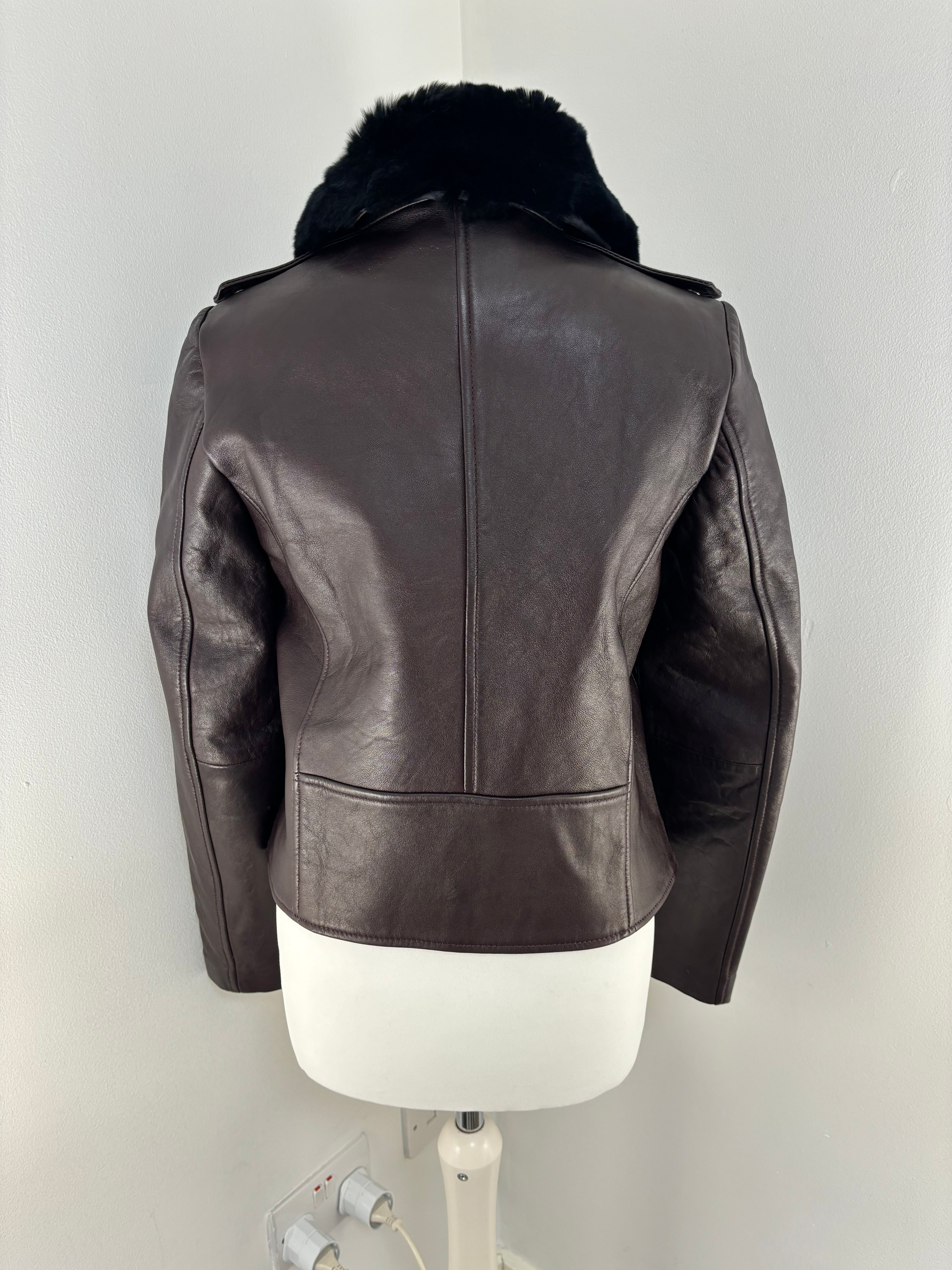 Comptoir des Cotonniers leather jacket - L