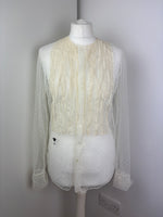 Load image into Gallery viewer, Christian Dior sheer dotted shirt - S/M
