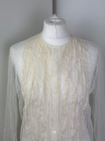Load image into Gallery viewer, Christian Dior sheer dotted shirt - S/M
