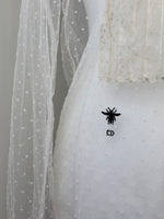 Load image into Gallery viewer, Christian Dior sheer dotted shirt - S/M
