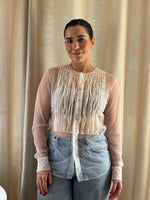 Load image into Gallery viewer, Christian Dior sheer dotted shirt - S/M
