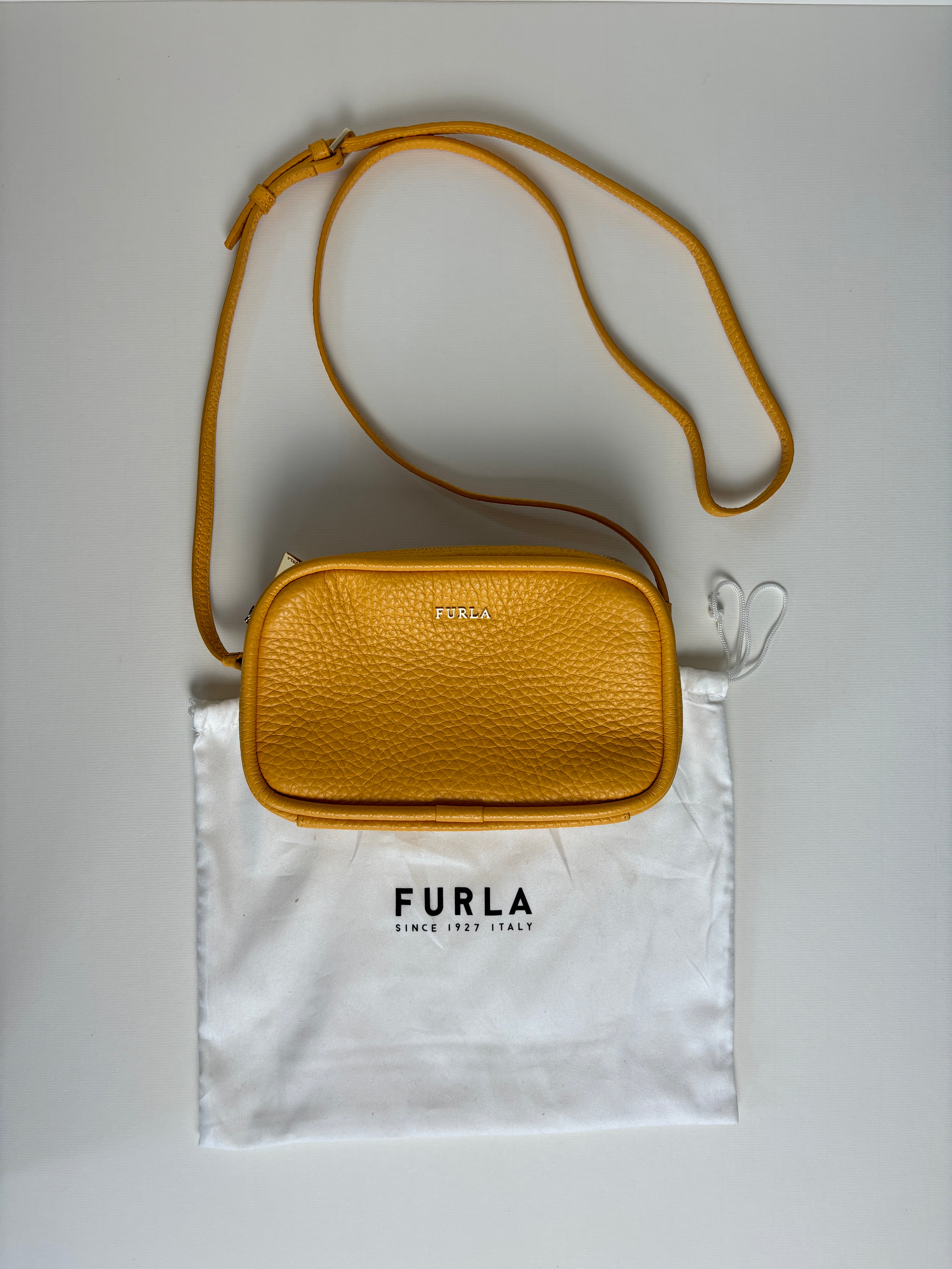 Furla yellow crossbody bag