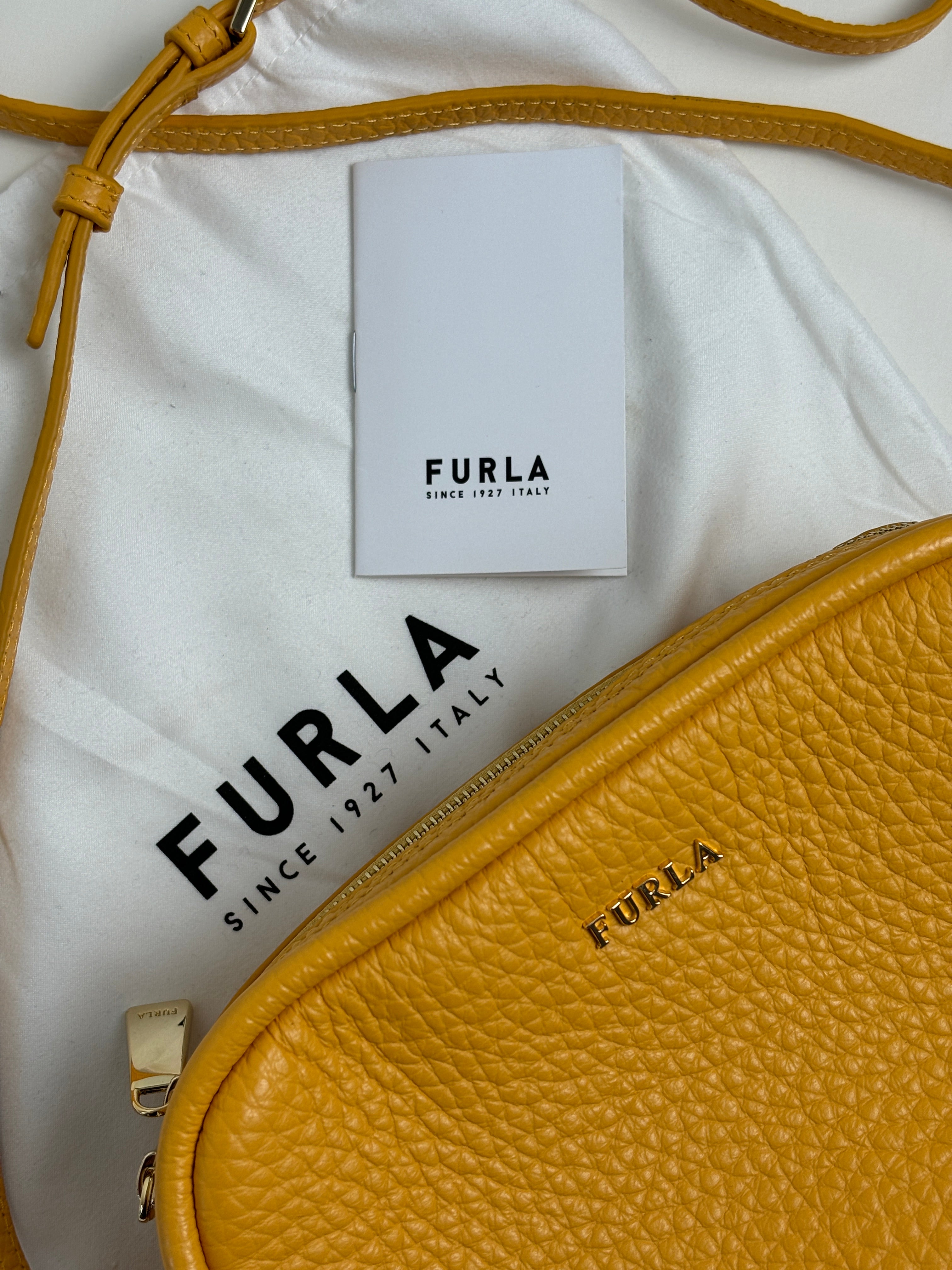 Furla yellow crossbody bag