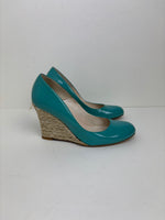 Load image into Gallery viewer, LK Bennett turquoise espadrille - 4 UK
