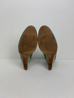 Load image into Gallery viewer, LK Bennett turquoise espadrille - 4 UK

