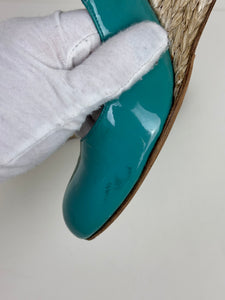 LK Bennett turquoise espadrille - 4 UK