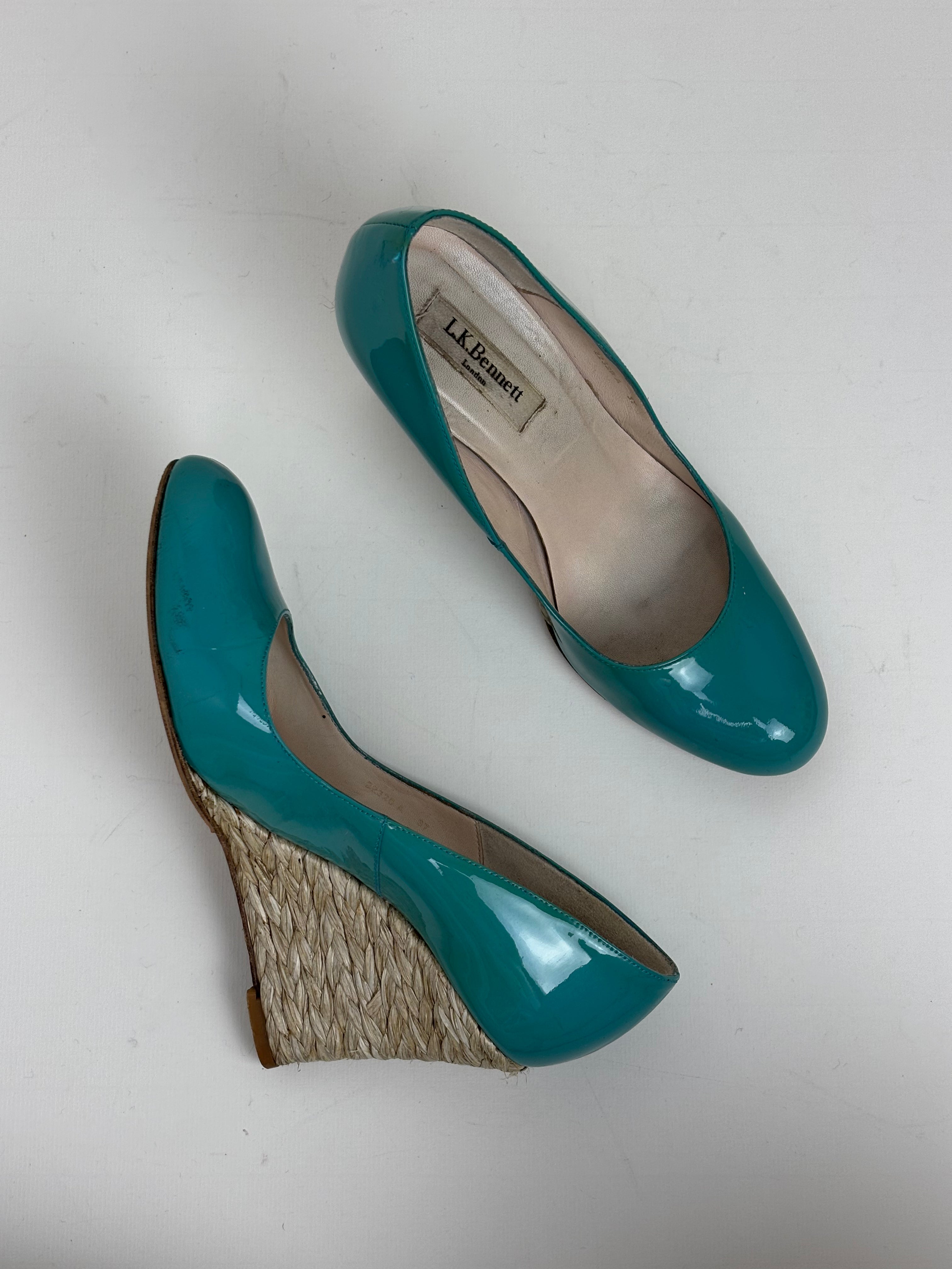 LK Bennett turquoise espadrille - 4 UK