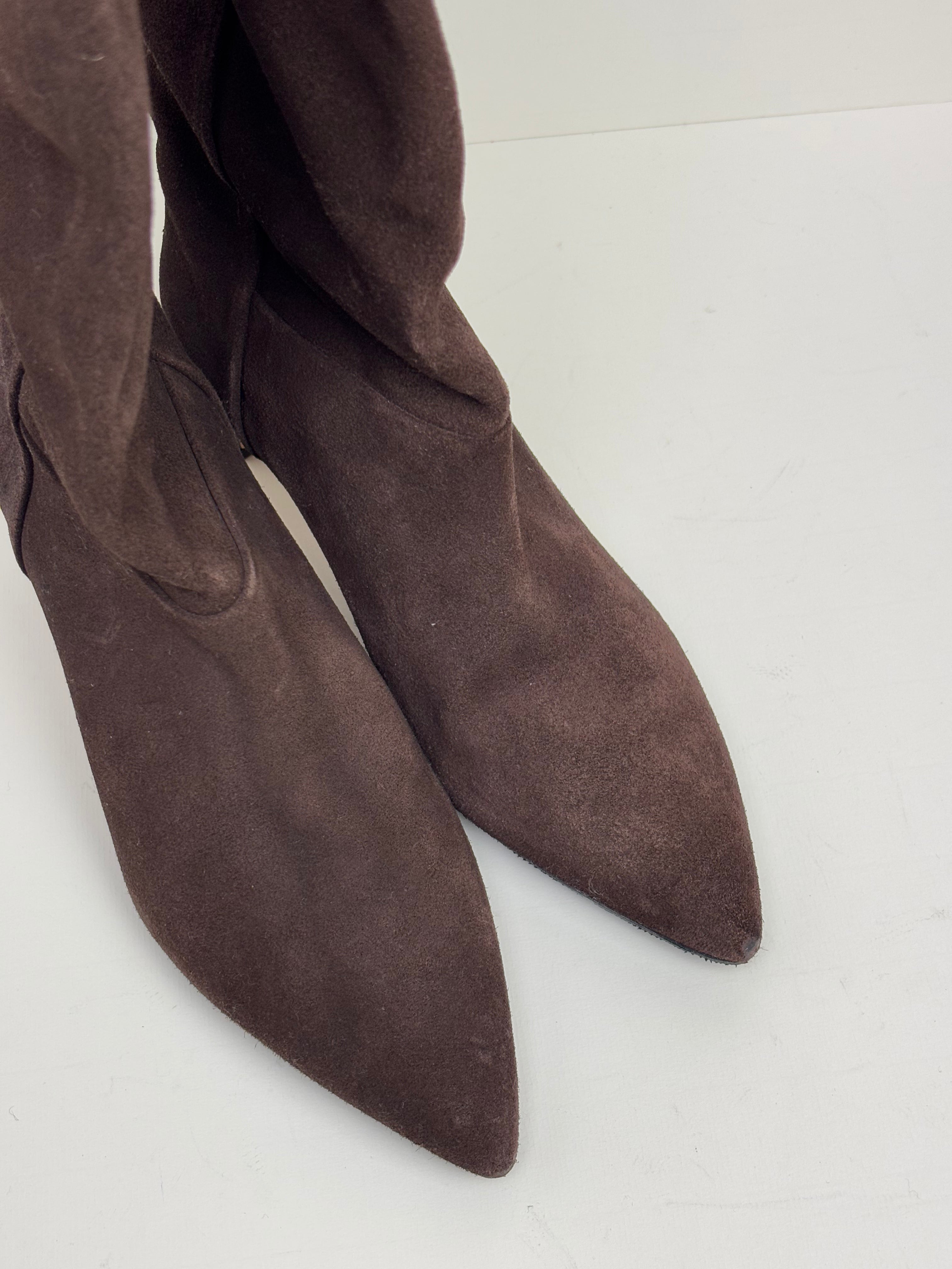 & Other Stories brown suede boots - 4 UK