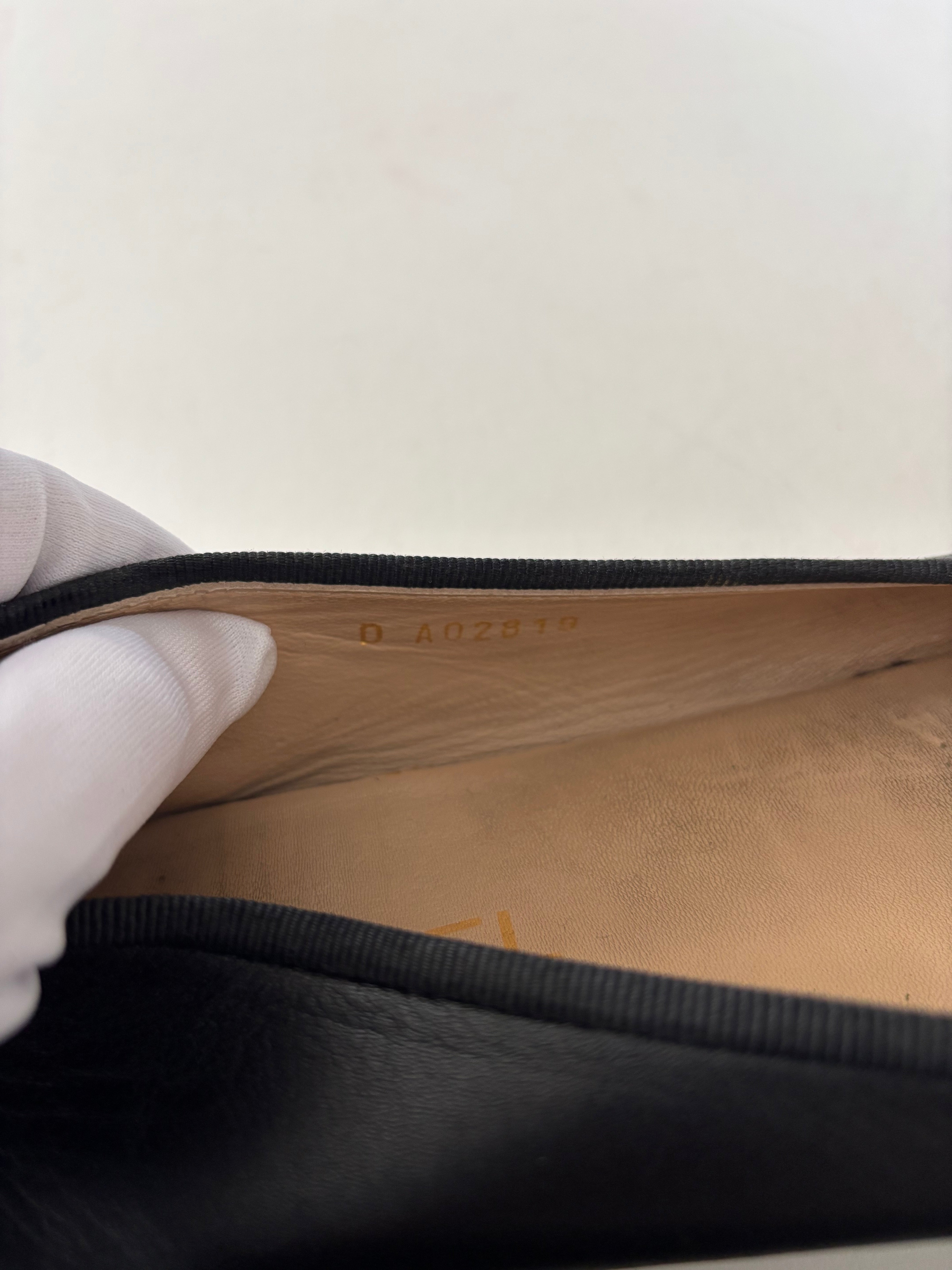 Chanel black ballerina flats - 7.5 UK